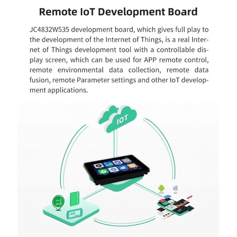 Development Board JC4832W535 With 3.5Inch IPS Touches Screen For IoTs Applications