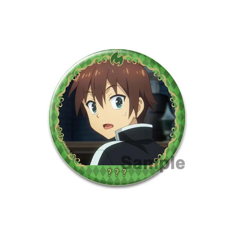 32/44/58mm Anime KonoSuba Pins Megumin Aqua Badge Handmade Brooche Breastpin for Backpack Clothes Accessories Gift