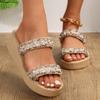 Fashion Shoes for Women New Trend Open Toe Women Wedge Slippers Summer Outdoor Sandals Beach Large Size Platform Slippers Slides Women
