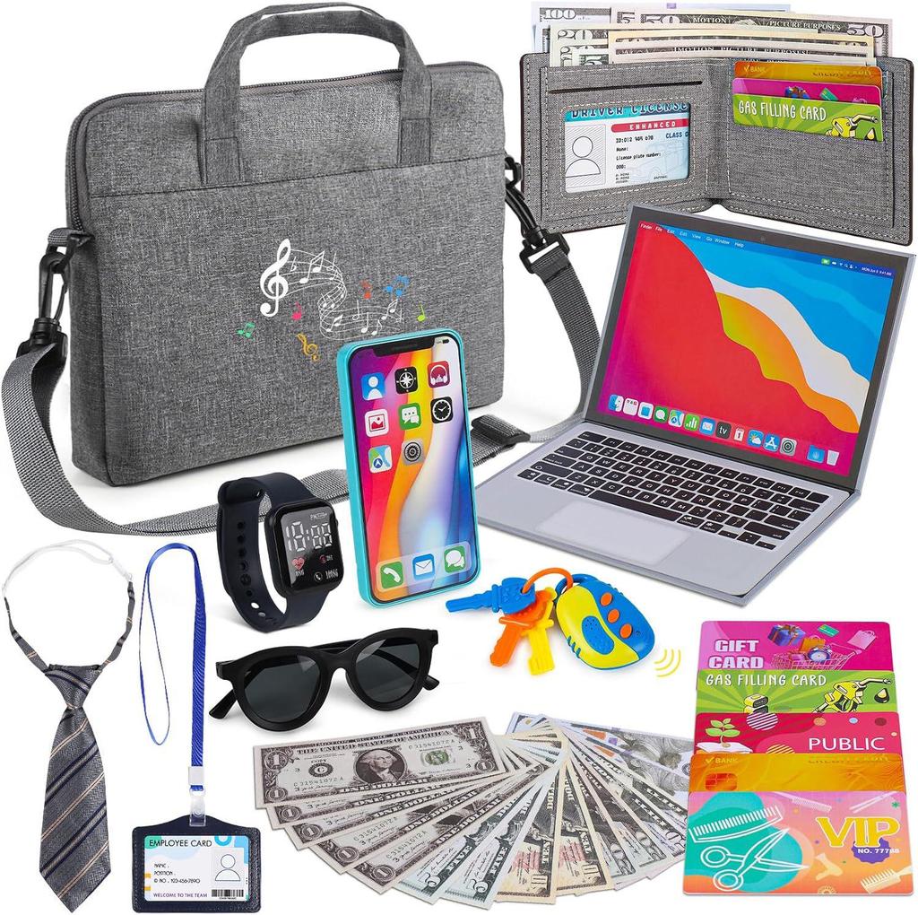 Children's Role-Playing Handbag Toy Set with Watch & Coin Purse - Perfect Birthday Gift for Girls