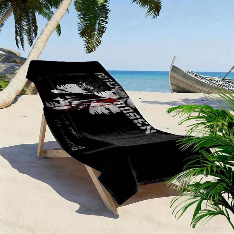 Die Toten Hosen Print Beach Towel, Large Soft Quick Dry Towel for Beach Camping Swimming