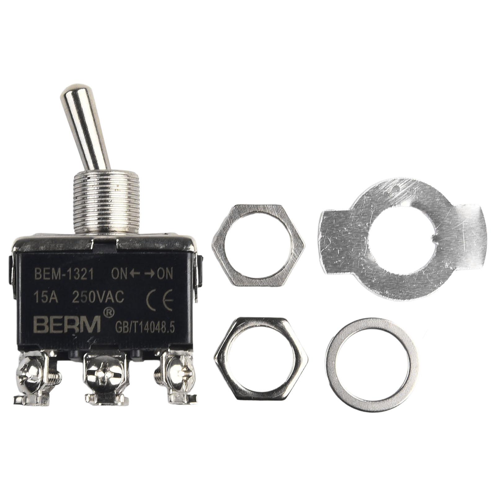 

Professional 12V Car Metal Toggle Switch Double Pole Center Off 20A Screw Terminal Quantity 1 Package Tact Switch