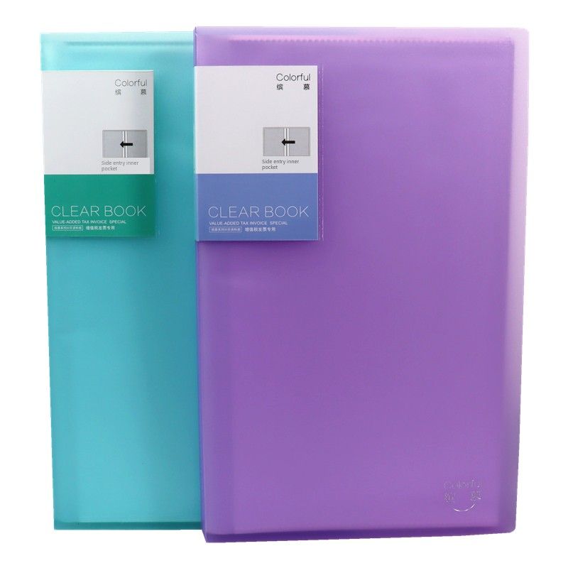 A5 Folder VAT Special Invoice Storage Multi-Layer Transparent Loose-Leaf Binder Bill Documents Check Holder Financial Use