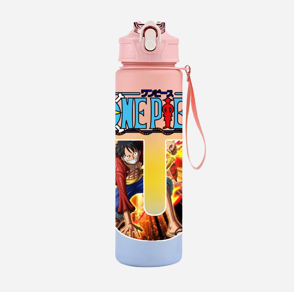 Anime A-Z English Letter Printed Character Colorful Water Cup Demon Hunters Large Capacity Outdoor Drinking Bottle Boy Girl Gift