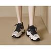 Summer New Inner Height Increase Hollow Sports Casual Shoes Thick-soled Little White Shoes Breathable Mesh Dad Shoes