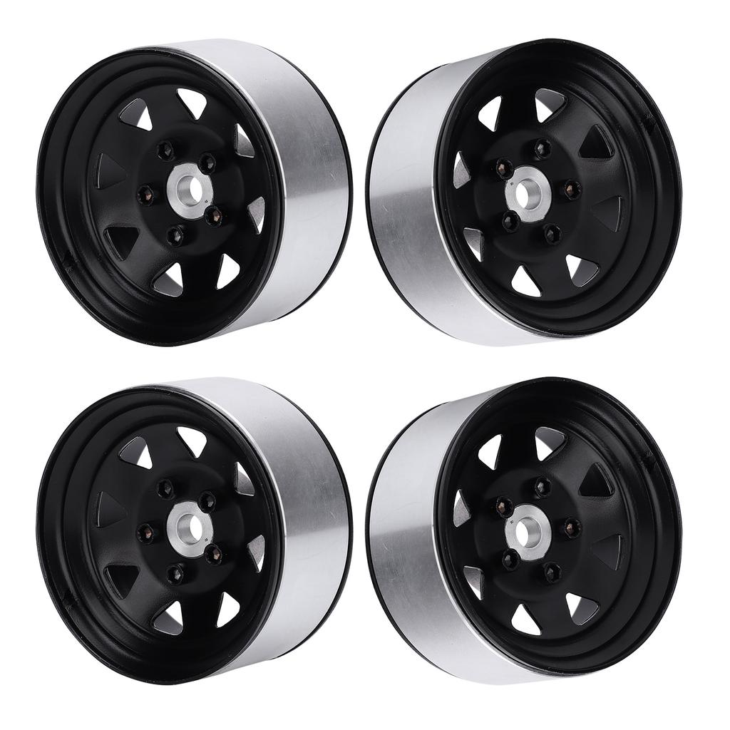 4pcs 1.9'' Aluminium Alloy Wheel Rims Hubs for 1/10 RC Crawler for   SCX10  (White )