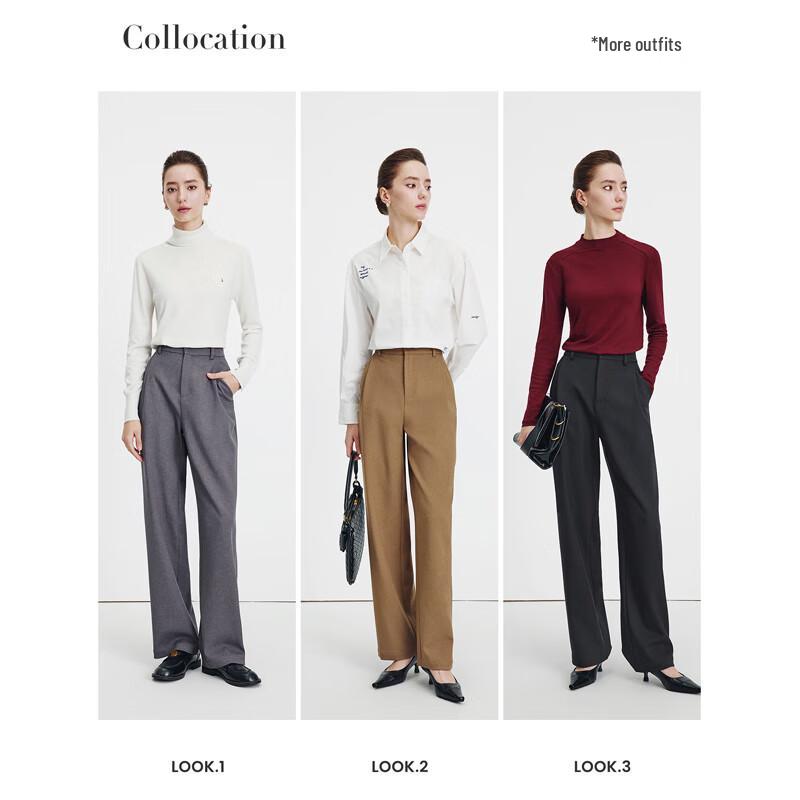 Navigare Women's Old Money Style Wide-Leg Trousers