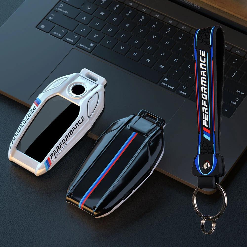 Funda de fibra de carbono para llave de coche, bolsa sin llave para BMW 5 7 Series G11 G12 G30 G05 G07 X3 X4 X5 X7 G31 G32 I8 I1