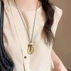 Simple geometric irregular pendant necklace women's light luxury niche high-end sweater chain long versatile accessories