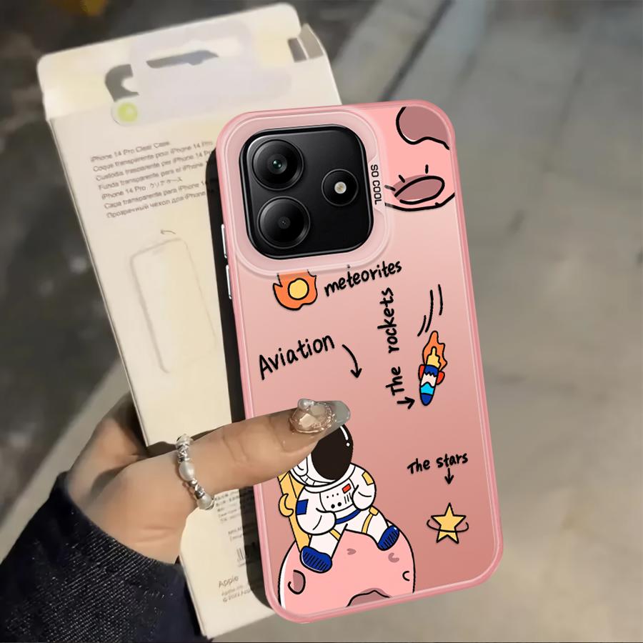 Cartoon Astronaut Back Phone Cover Case for Xiaomi Mi 11 Lite 13T 12T Pro