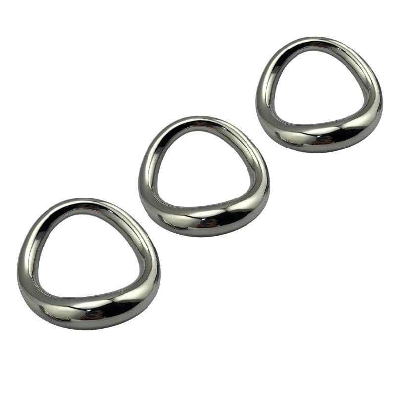 Edelstahl Gebogener Verschlussring Heavy Duty Penis Bondage Cockring Metall Hodensackdehner Männliche Verzögerte Ejakulation Sexspielzeug
