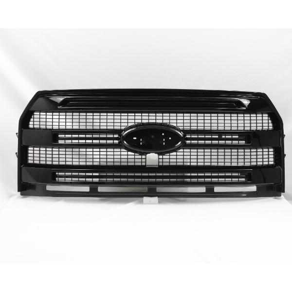 Gloss Black White Gold Ford F150 Grille Raptor Trim (2015-2017 Models)