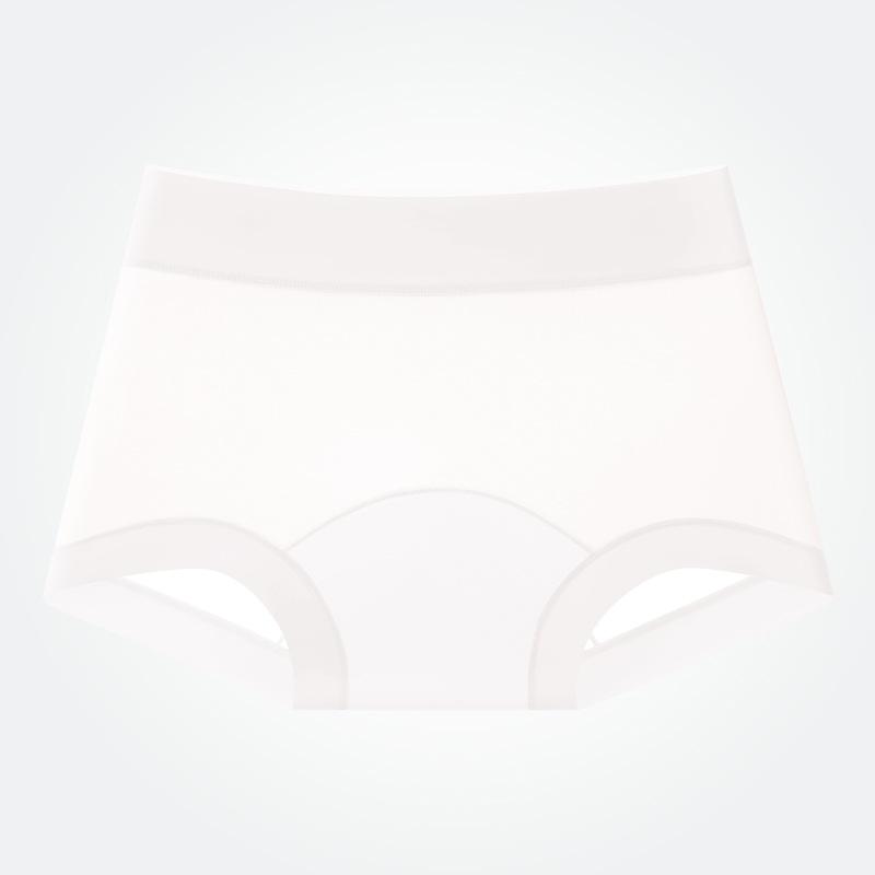

Women s New Summer Ultra Thin Quick Dry Naked Sense Ice Silk No Trace Antibacterial Flat Angle Underwear M белый