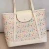 Niche design floral high-end shoulder bag 2025 super fire new large-capacity bag commuter tote free shipping