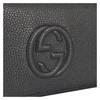 Gucci [Versatile Classic Recommendation] Soho Embossed Logo Chain Leather Wallet Shoulder Crossbody Bag Women's Black
