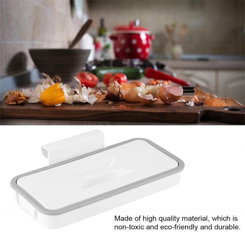 Wandmontierter Küchenmüllständer und Eimer