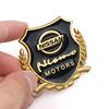 AUK2  3D Metal Car Badge Body Trunk Sticker Emblem Decoration Center Cover For Nissan Nismo GTR Qashqai j10 Rogue Juke X-Trail Tiida