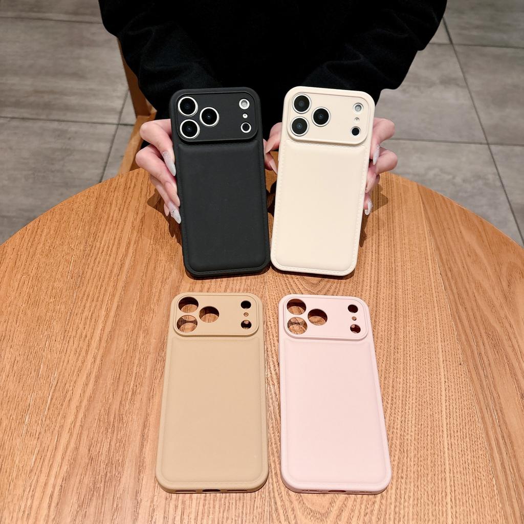 Autumn and winter candy air cushion bulging bag, suitable for Apple 17Promax mobile phone case IP16 high value 15 fine hole all-inclusive 14