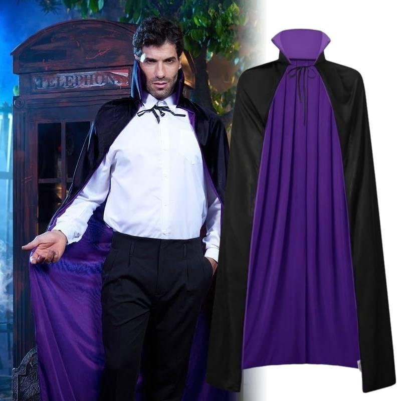 Halloween High Vampire Collar Cloak Cosplay Costume Witch Cos Party Perform