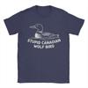 Unisexs Loon Humor Stupid Canadian Wolf Bird T Shirts  Pure Cotton Clothing Vintage Short Sleeve O Neck Tees Party TShirts