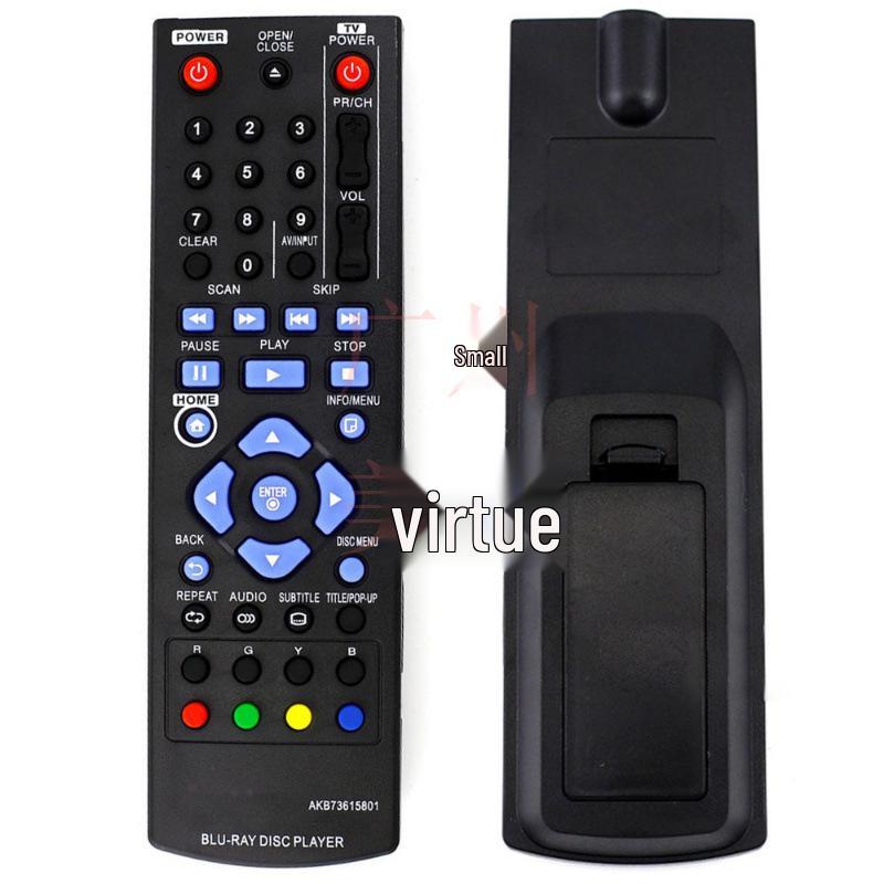 Mando a distancia compatible para reproductor de DVD Blu-ray LG (Modelo: AKB73615801)