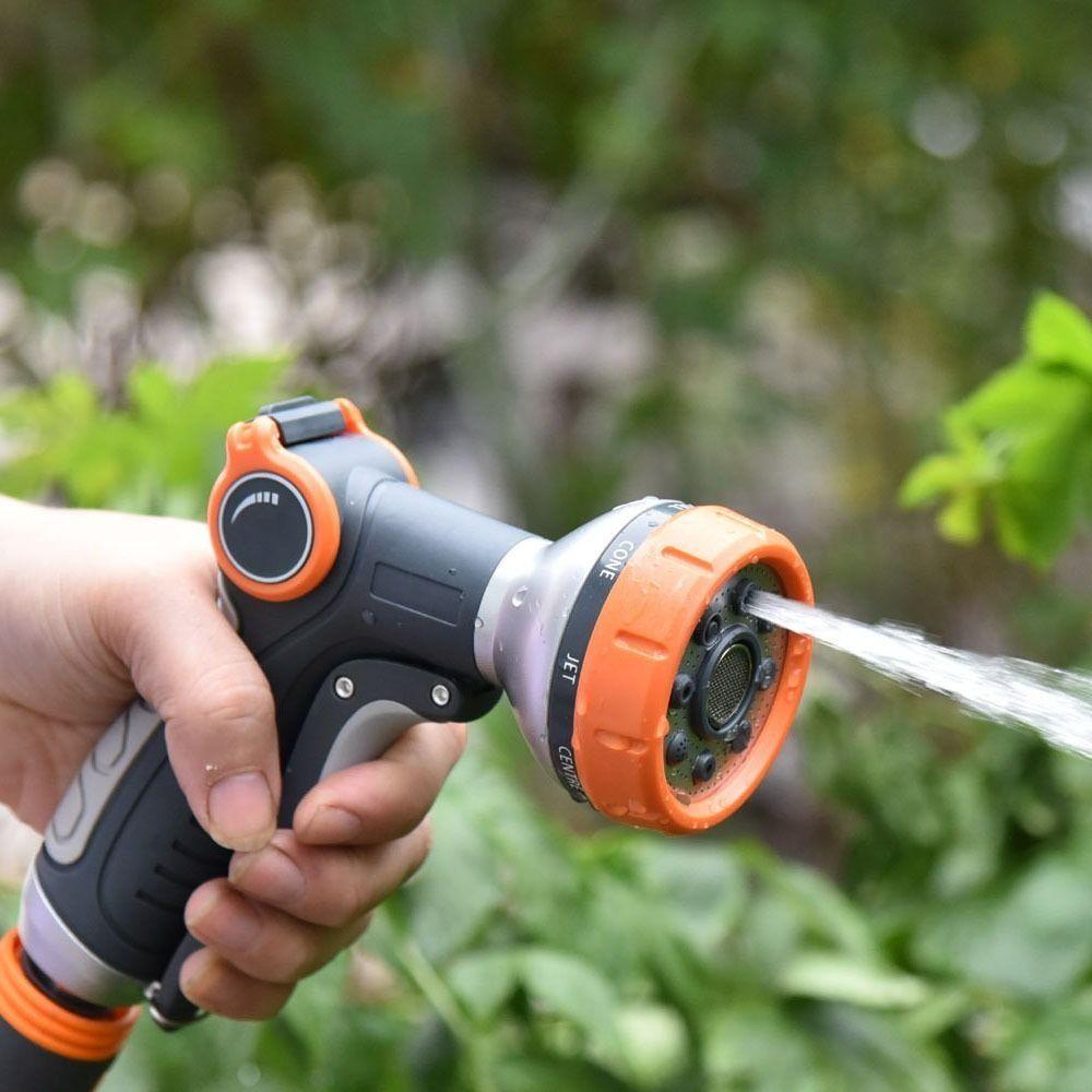 Nonslip Handle Garden Hose Nozzle High Pressure Water Hose Sprayer Garden Sprayer  Cleaning