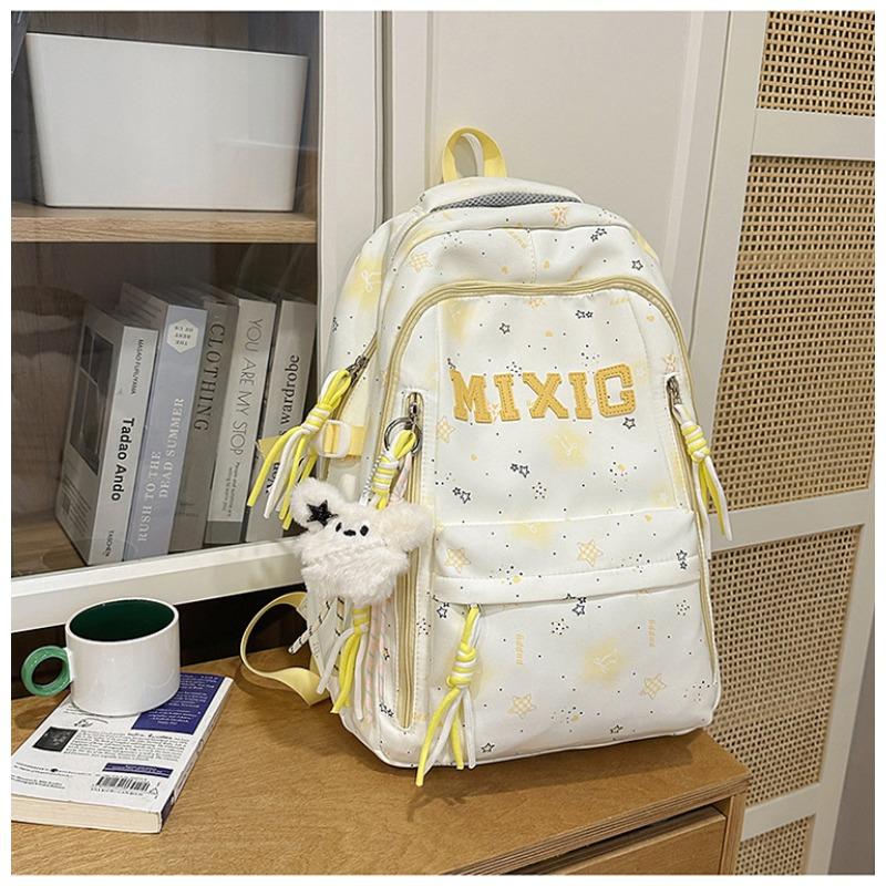 School Bag Women's New Japanese Ins High Value, Fresh and Sweet Star Make-up Bag, Light and Large-capacity Backpack