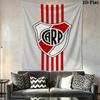 CA River Plate Wall Tapestry Aesthetic Wall Hanging Printed Fabric Blanket Decorative Tapestries for Bedroom Living Room Home Decor