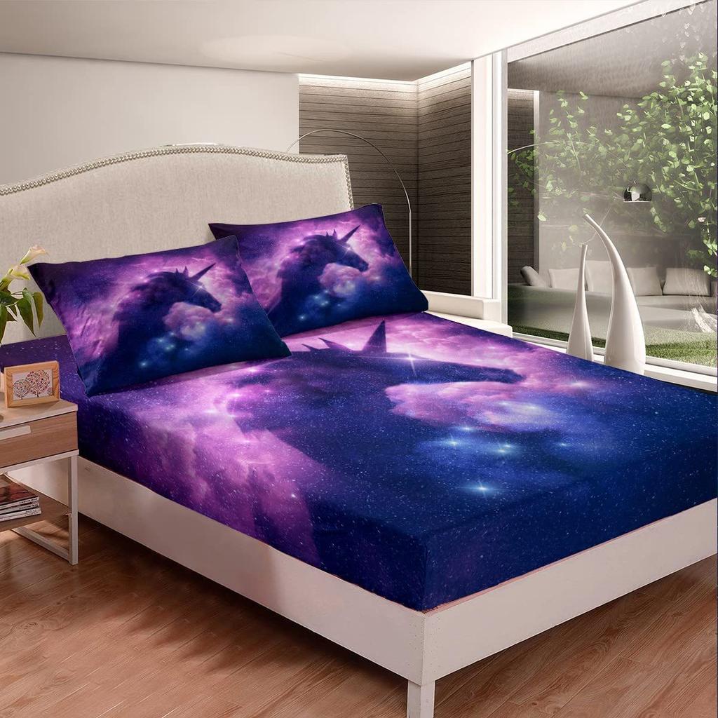 Colorful Rainbow Pattern Mattress Three-Piece Digital Printing Couple Bedspread Bedding Set