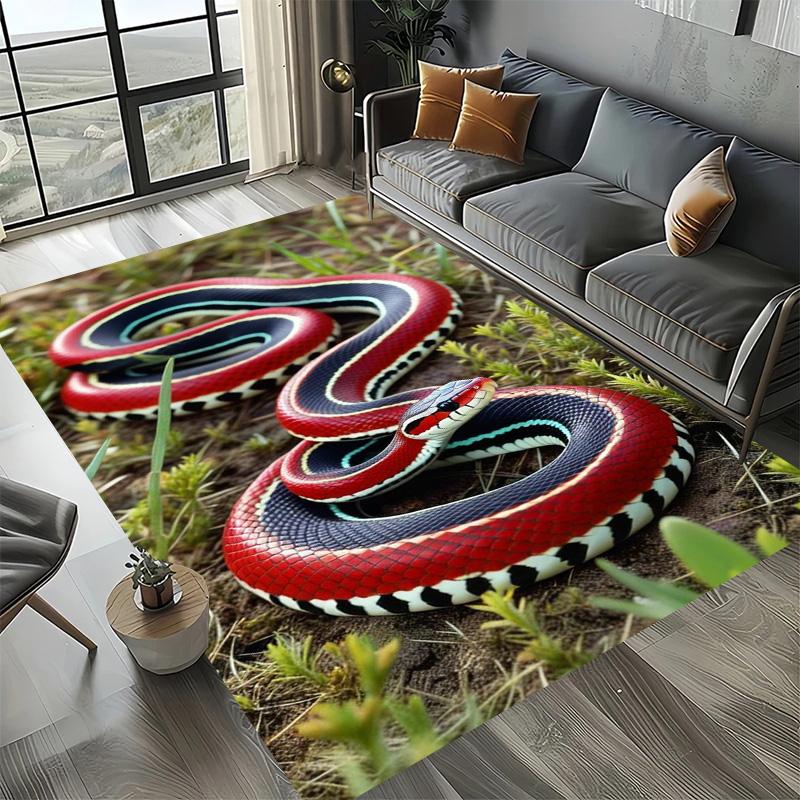 Sofa do salonu Mata wejściowa do kuchni Dywany o dużej powierzchni Drukowanie 3D Wzór zwierzęcy wąż Dywan Mata podłogowa na balkon antypoślizgowa