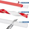 1PC 1/3meters Flexible Quarter Round MoldingCaulk Strip for Wall Edge Floor Corner,Bendable Self-Adhesive Baseboard Trim