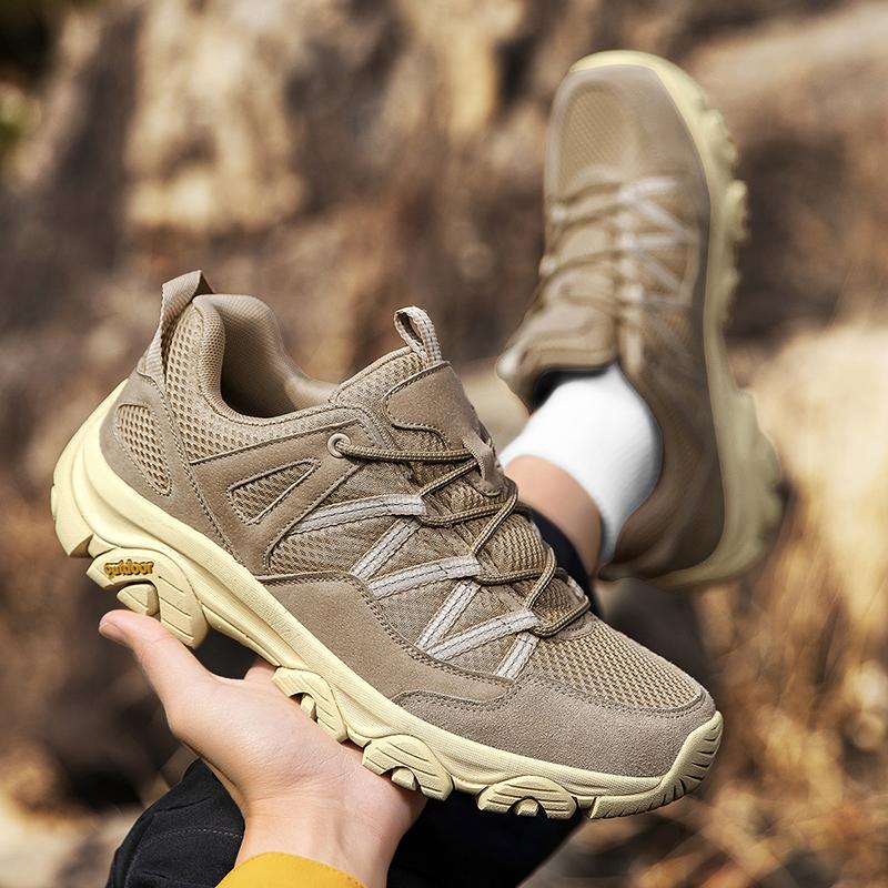Brand Hiking Shoes Men Mesh Breathable Travel Shoe Outdoor Waterproof Hunting Fishing Shoes Mountain Off-Road Riding Sports Shoe