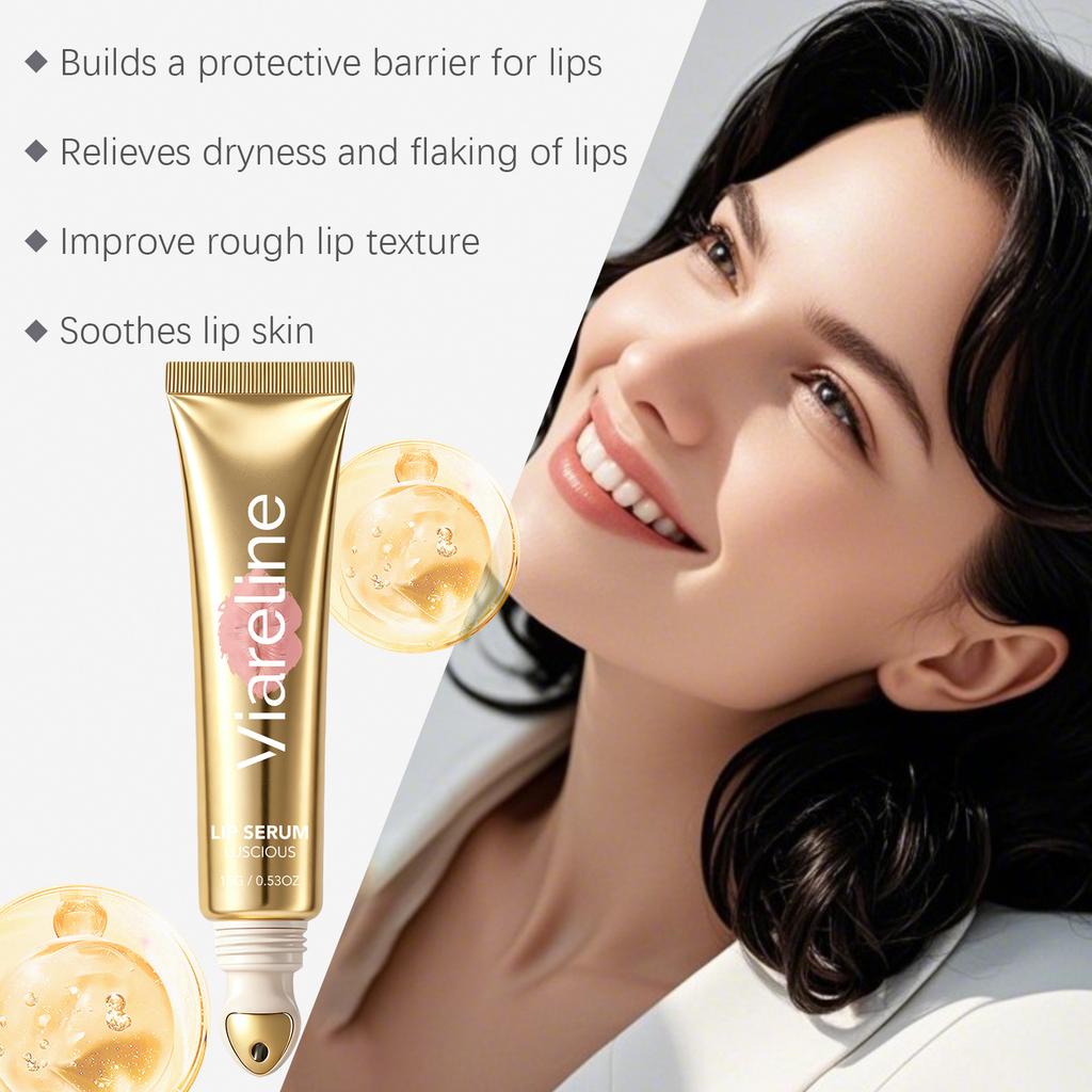 VIARELINE Lip Care Serum Moisturizing Lock In Hydration Full Lips Brighten Smooth Nourish Lip Treatment Fade Lip Lines