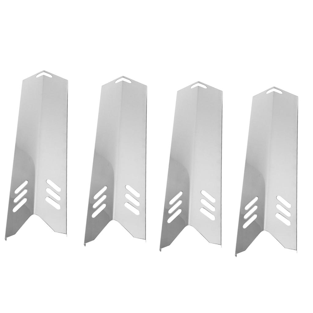 4 Pcs Universal Grill Heat Shields Replacment Stainless Steels Barbeque Grill Heat Plates