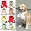 Cute Plush Thermal products Adjustable Dog Warm Scarf Dog Accessories Pet Scarf Pet Bib