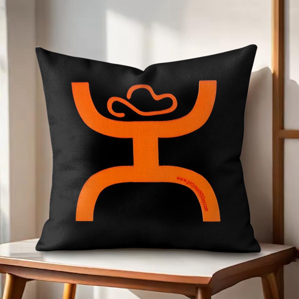 HHooey Brands Cushion Cover Natural Linen Organic Fabric DoubleSided Printing Couch Pillow Covers Home Decor