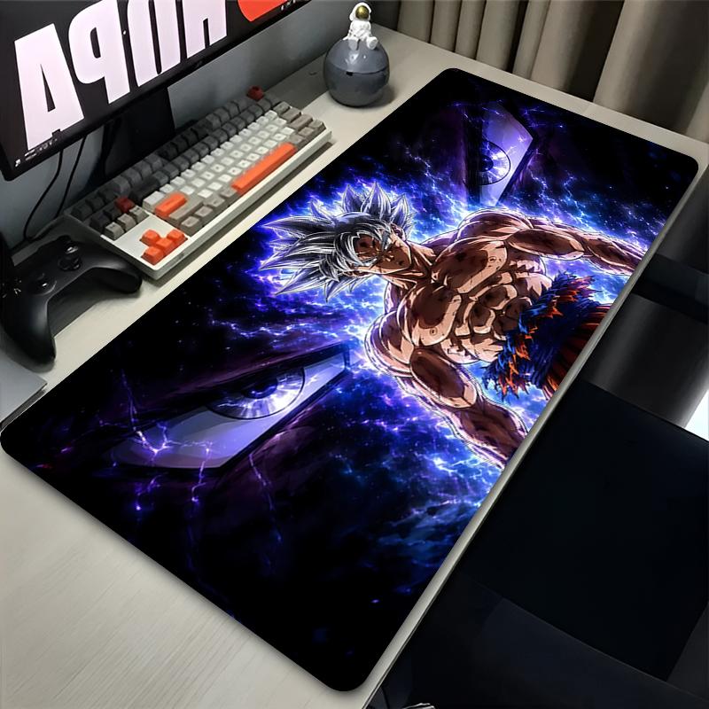 Mauspad Groß Xxl Gamer Dragon Ball Z Computertastatur Schreibtischmatte Anime PC Gaming Zubehör Mauspad Dbz Schwarzer Teppich