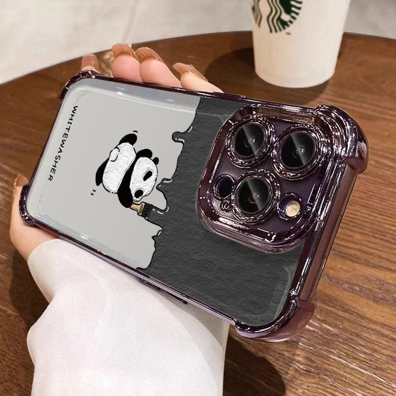 

Compatible with iPhone 13-17 Pro Max: Four-Corner Airbag Electroplated Case, High-End Design iPhone 7/8/SE2/SE3