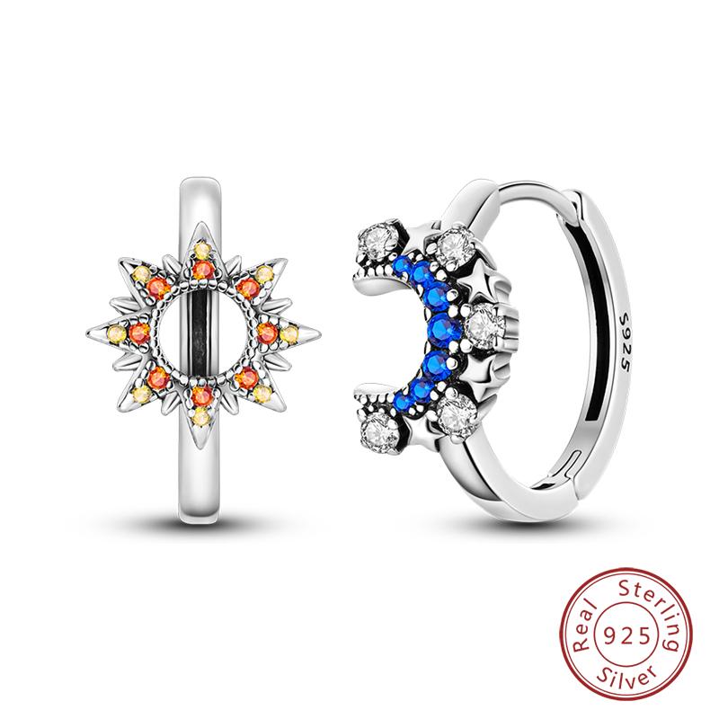 Real 925 Sterling Silver Colorful Dragonfly Butterfly Animal Earrings For Women Exquisite Birthday Anniversary Jewelry Gifts