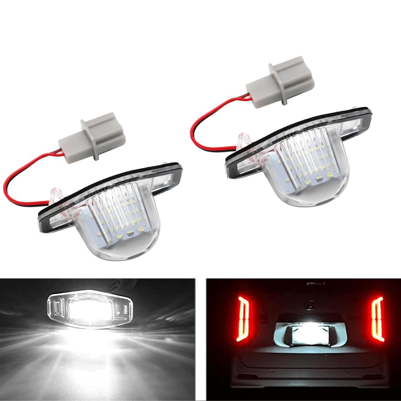 

TOUFEIYUAN License Plate Light Compatible Honda 18 x 2 LED License Lamp JG1/2 N серебряный