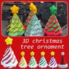 3D Printed Cone-Shaped Toys Christmas Trees Spiral Tabletops Decompression Decorations Children's Push And Push Music Gifts