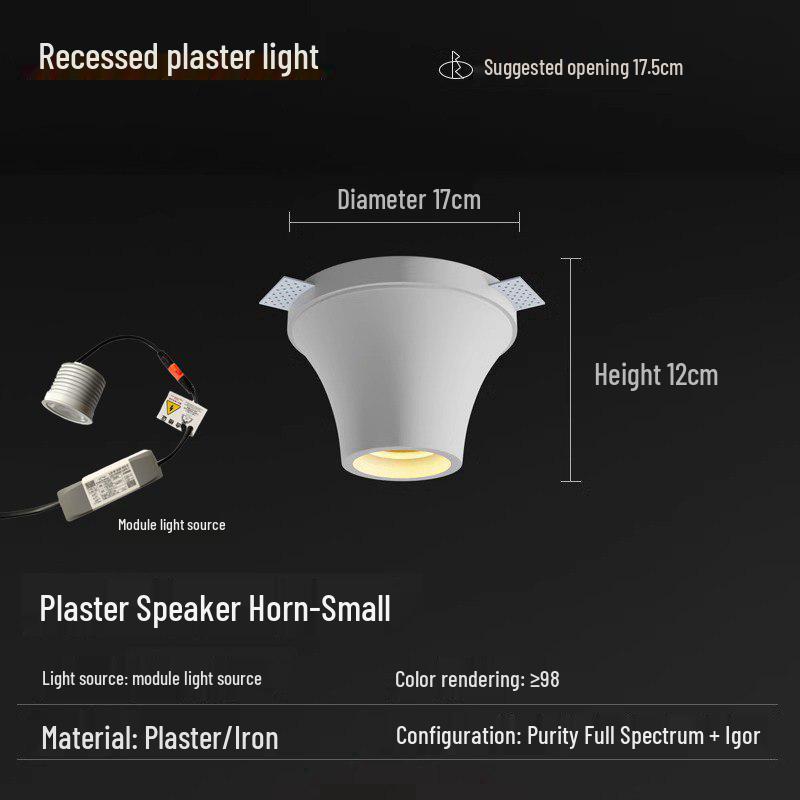 Wabi-Sabi Teardrop Frameless Smart Surface Spotlight Full-Spectrum Recessed Downlight