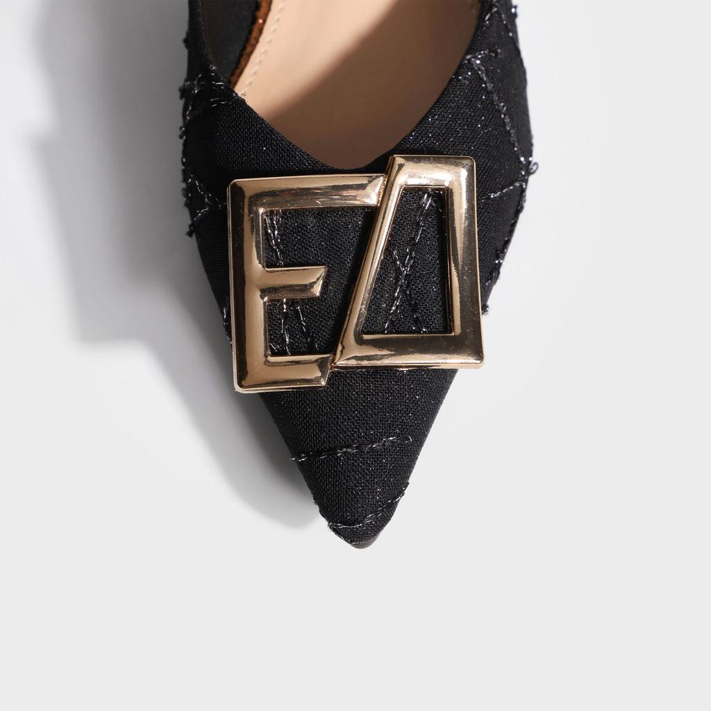 2025 new single shoe flat sole high sense professional style dress daily versatile flat shoes metal buckle Huizhou women's shoes