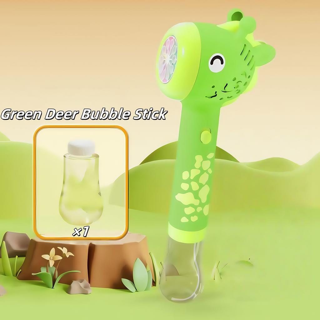 Animation Dinosaur Giraffe Bubble Blowing Machine For Children, Fully Automatic Handheld Bubble Stick, Luminous Bubble Plaything