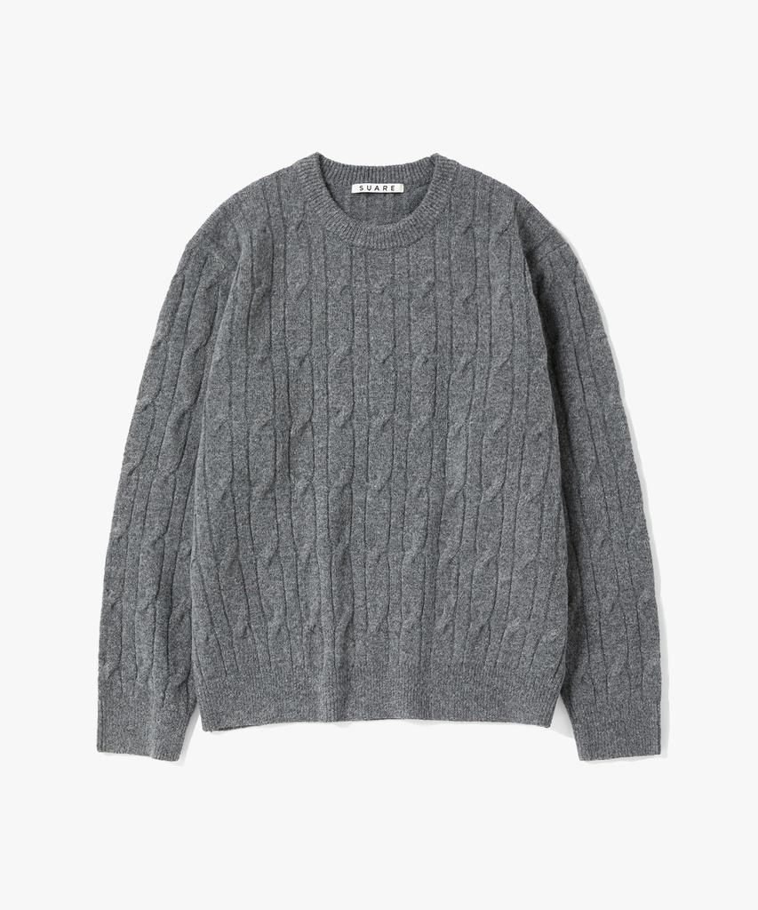 SUARE [Renewal] Cable Round Knit - 9 Colors
