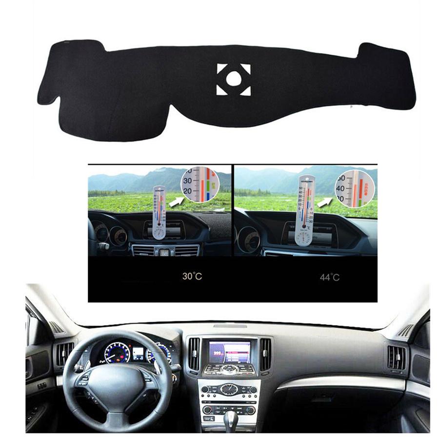 For 2008-15 Infiniti G25 G35 G37 Q40 Q60 Dashboard Cover Dash Mat Sunshade Black