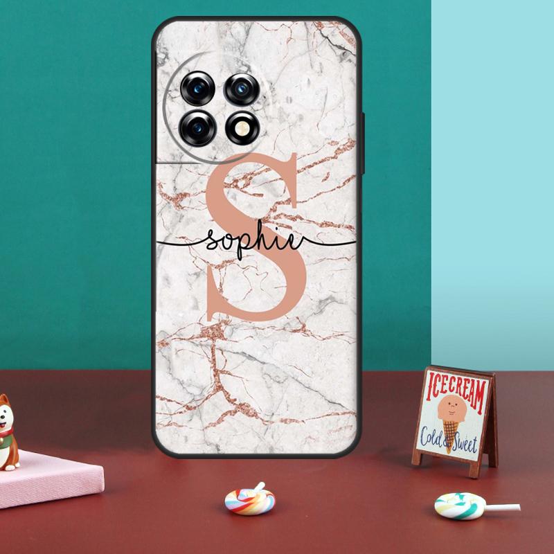 

PERSONALIZED ROSE GOLD ENDLESS MARBLE Case For OnePlus 11 8 9 10 Pro 8T 9R 9RT 10T OnePlus Nord 2 2T CE 3 Lite N30 N20 N10 Cover OnePlus Nord 2T