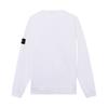 STONE ISLAND Fleece Garment Dyed Crewneck White Men Streetwear 811562420-V0001