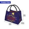 Bingo Queen Portable Lunch Box Women Leakproof Paper Game Thermal Cooler Food Insulated Lunch Bag Travel Work Pinic Container