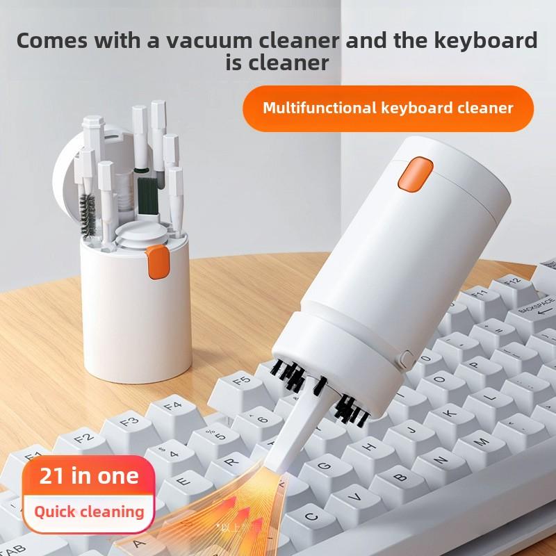 20 In 1 Cleaning Kit+desktop Vacuum Cleaner,phone Screen Cleaning Cloth,digital Camera,headphone,phone Cleaning(with Detergent)